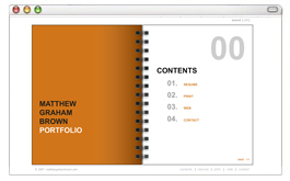 Matthew Graham Brown Portfolio - Flash Website
